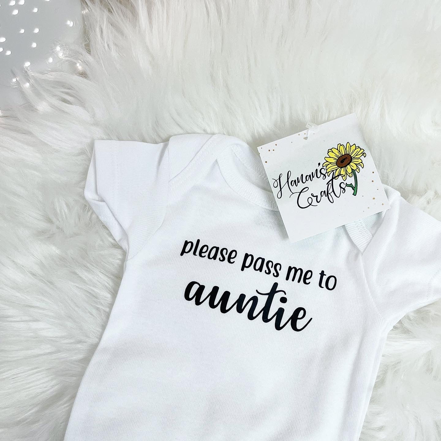 Please Pass Me to Auntie Baby Onesie