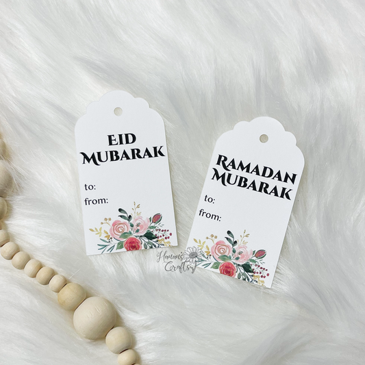Floral Ramadan + Eid Gift Tags (10-pack)