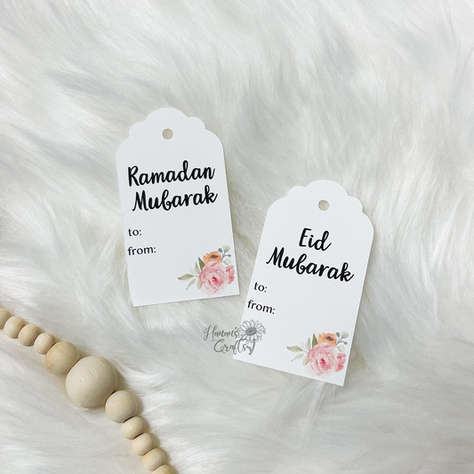 Rose Ramadan + Eid Gift Tags (10-pack)
