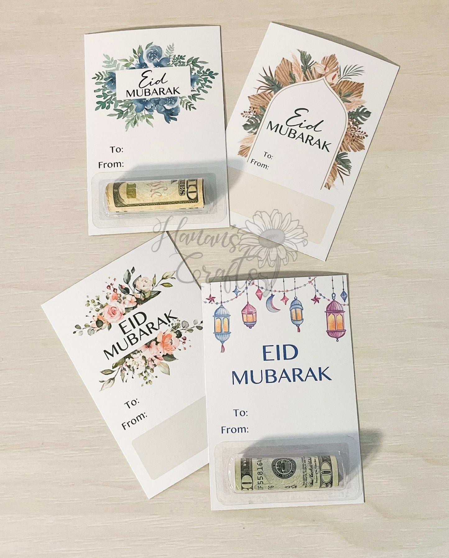 Lanterns - Eid Mubarak Money Cards