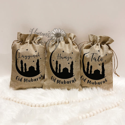 Personalized Eid Mubarak Gift Pouches