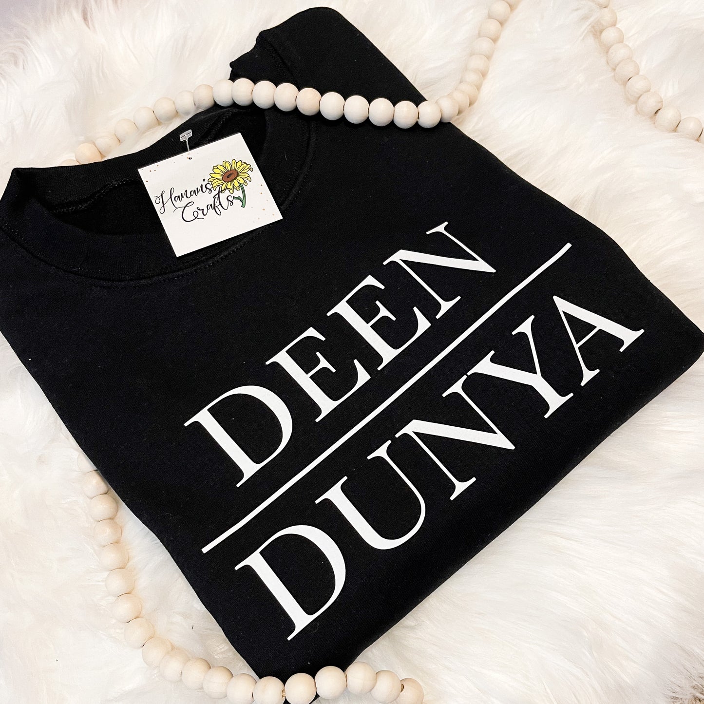 Deen Over Dunya Black Crewneck
