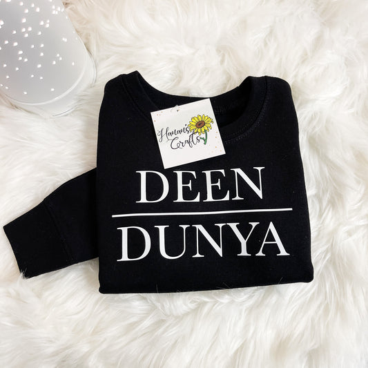 Toddler/Youth Deen over Dunya Crewneck Sweatshirt - Black