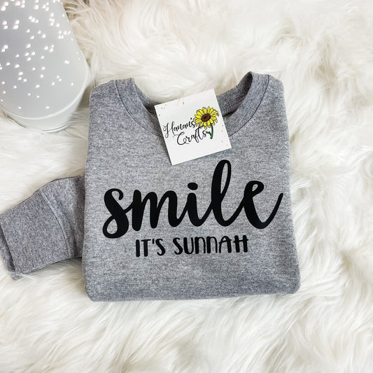 Smile it's Sunnah Toddler Sweatshirt