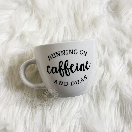 Running on Caffeine and Duas 16oz Mug