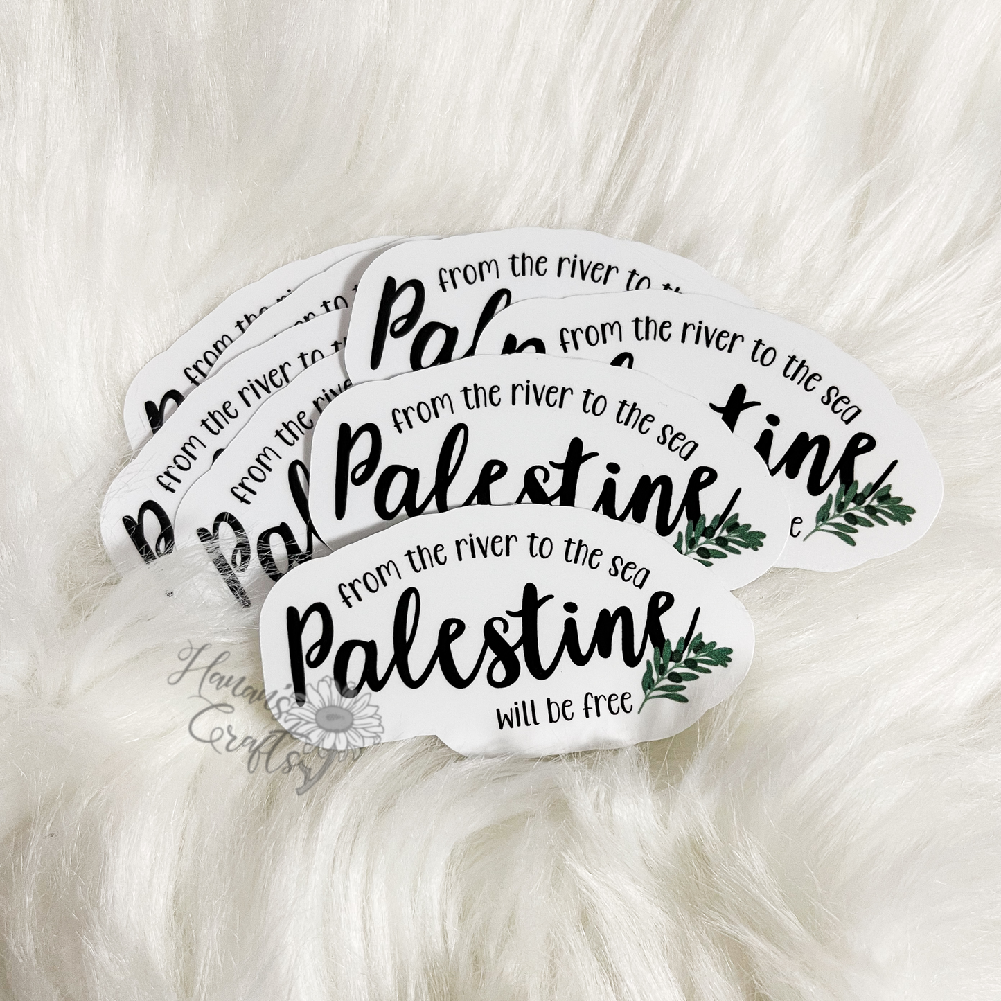 Palestine Olive Branch Sticker - From the River to the Sea, Palestine will be Free