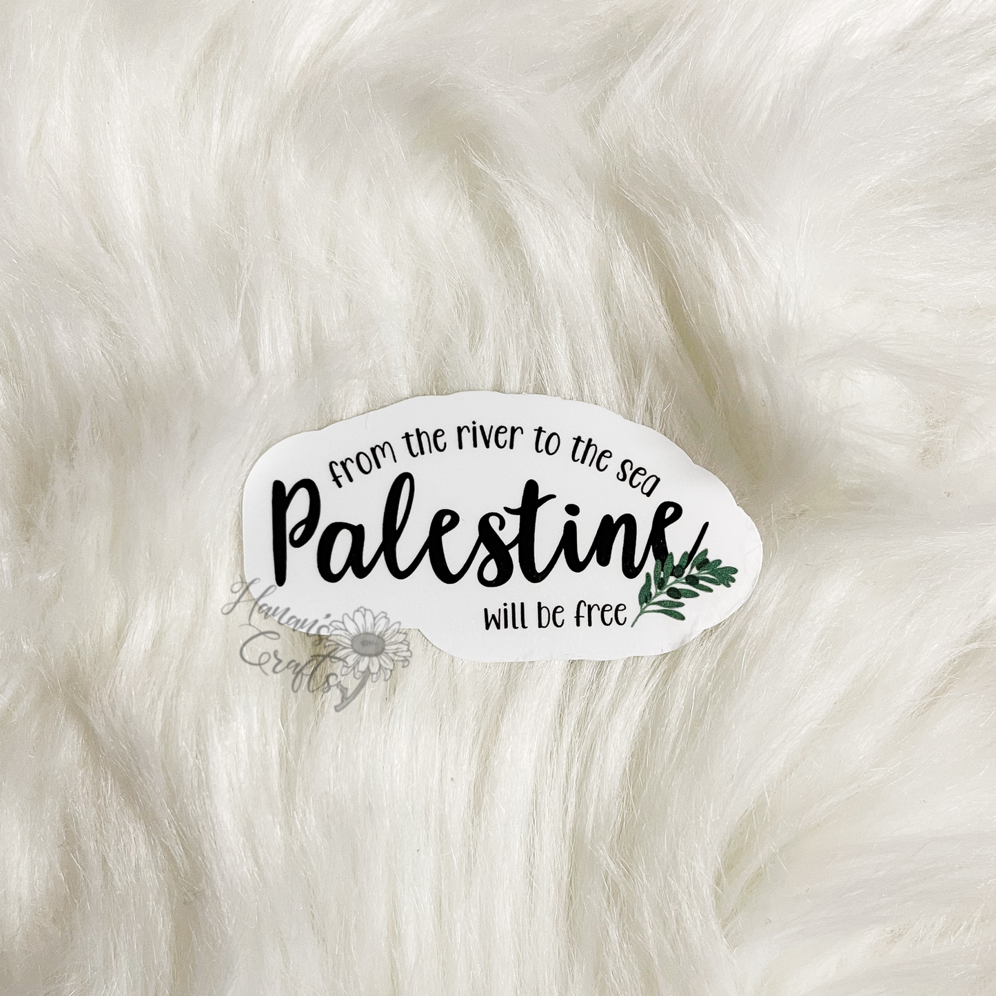 Palestine Olive Branch Sticker - From the River to the Sea, Palestine will be Free