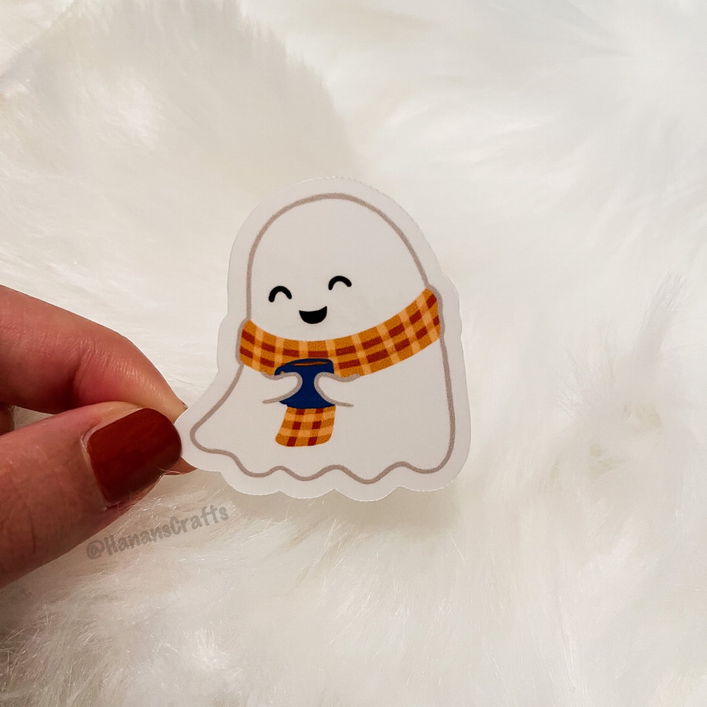 Fall Cozy Ghost Sticker
