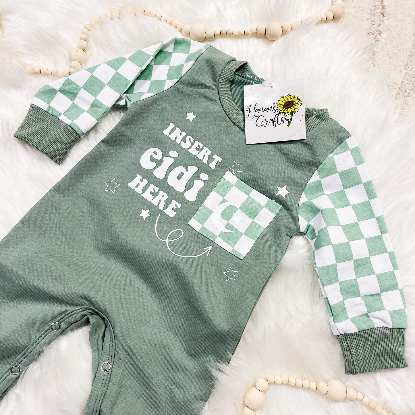 Insert Eidi Here Baby Onesie Pajamas - Eidiya