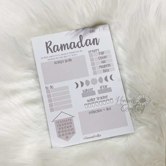 Ramadan Daily Notepad