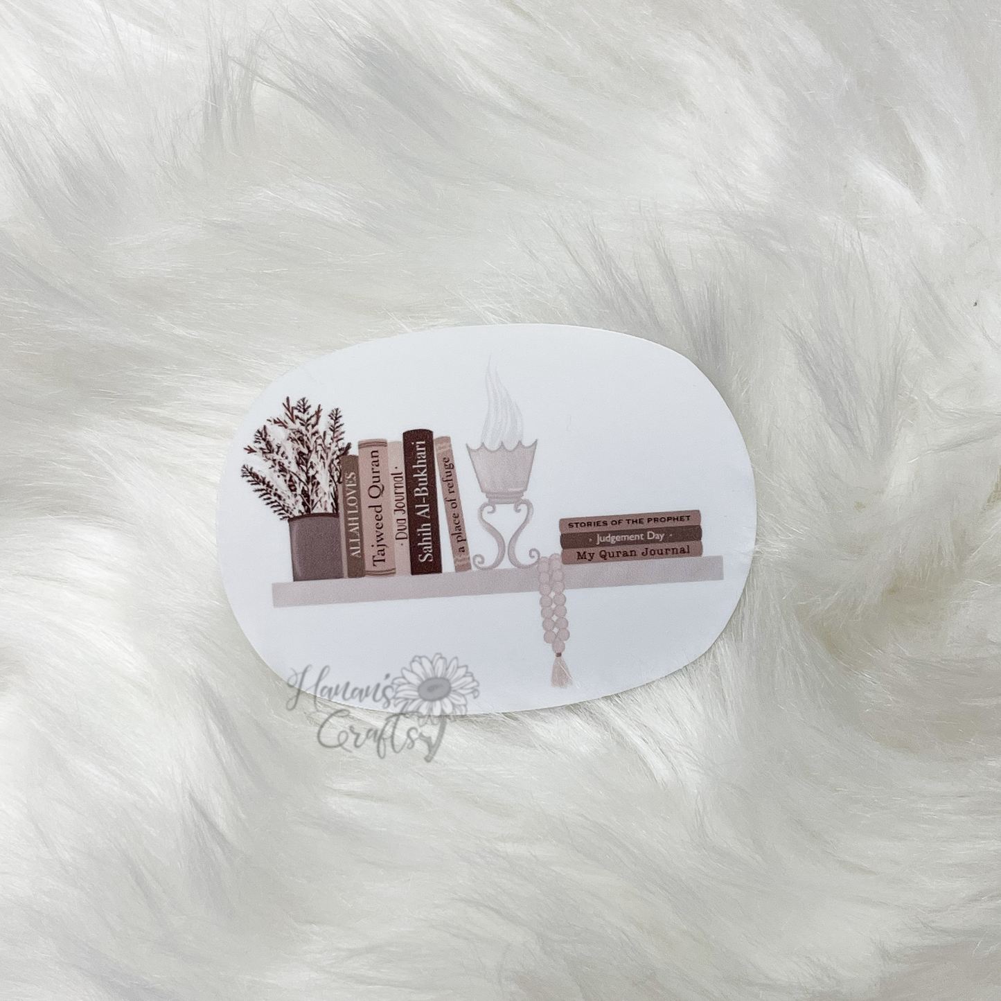 Islamic Bookshelf + Bakhoor Sticker