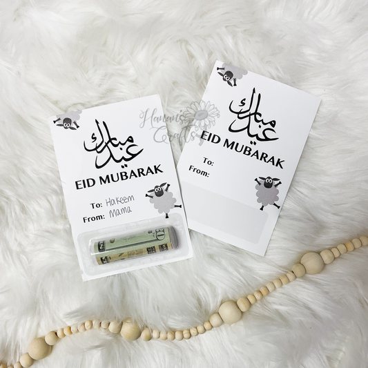Happy Sheep - Eid Mubarak Money Cards