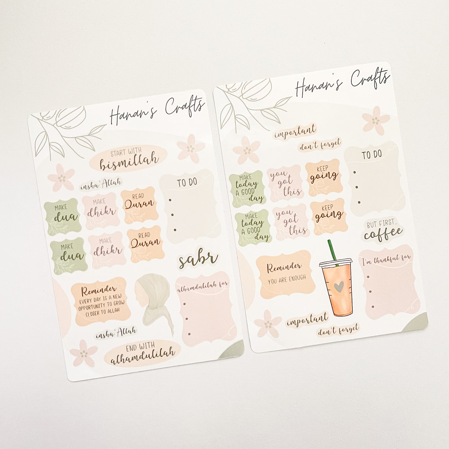 Islamic Planner + Journal Sticker Sheets