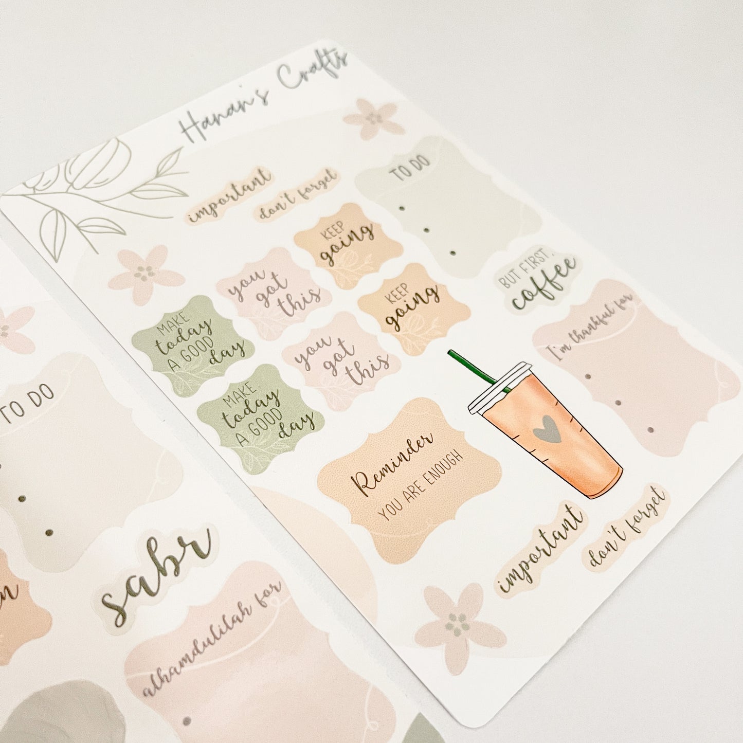 Islamic Planner + Journal Sticker Sheets