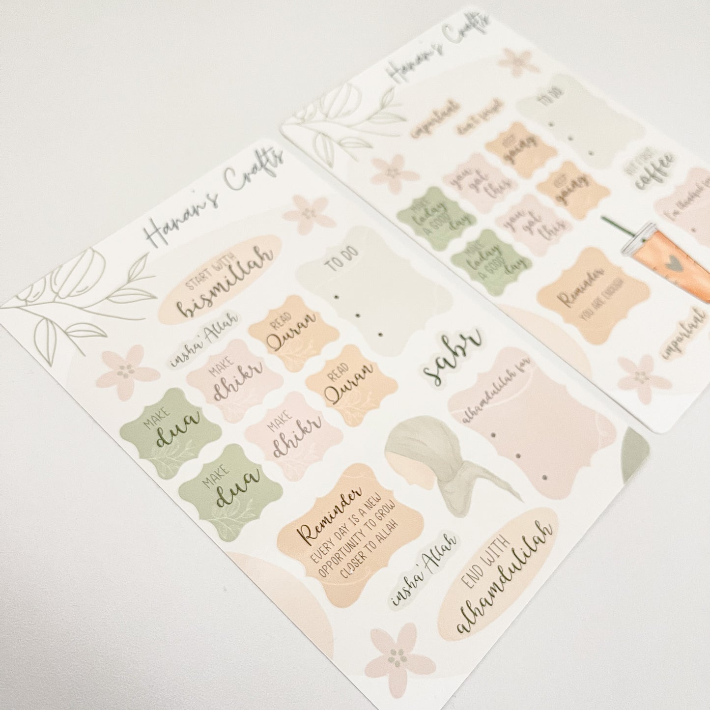 Islamic Planner + Journal Sticker Sheets