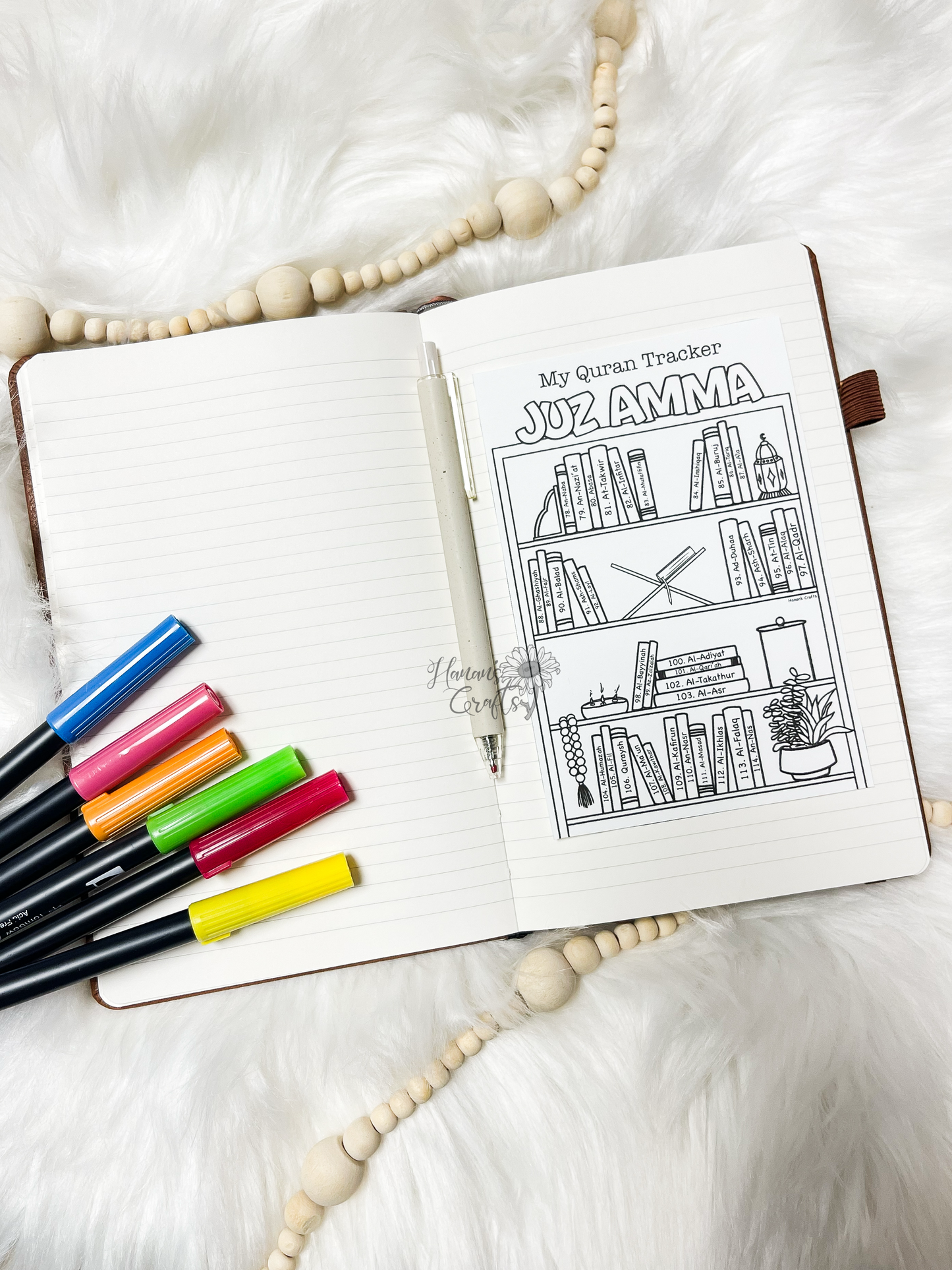 My Quran Juz Amma Tracker Coloring Sheet
