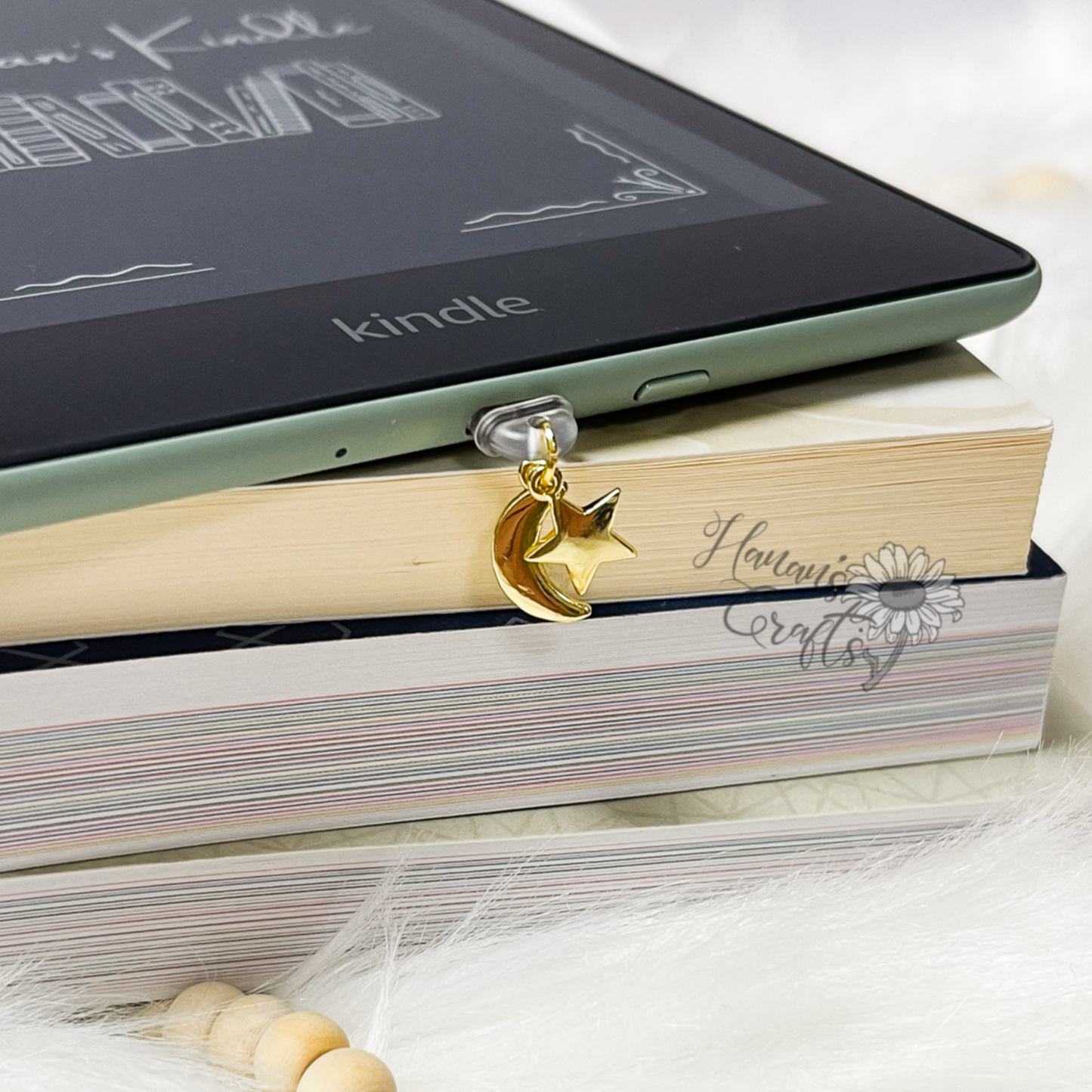 Moon + Star Kindle Charm - Dust Plug