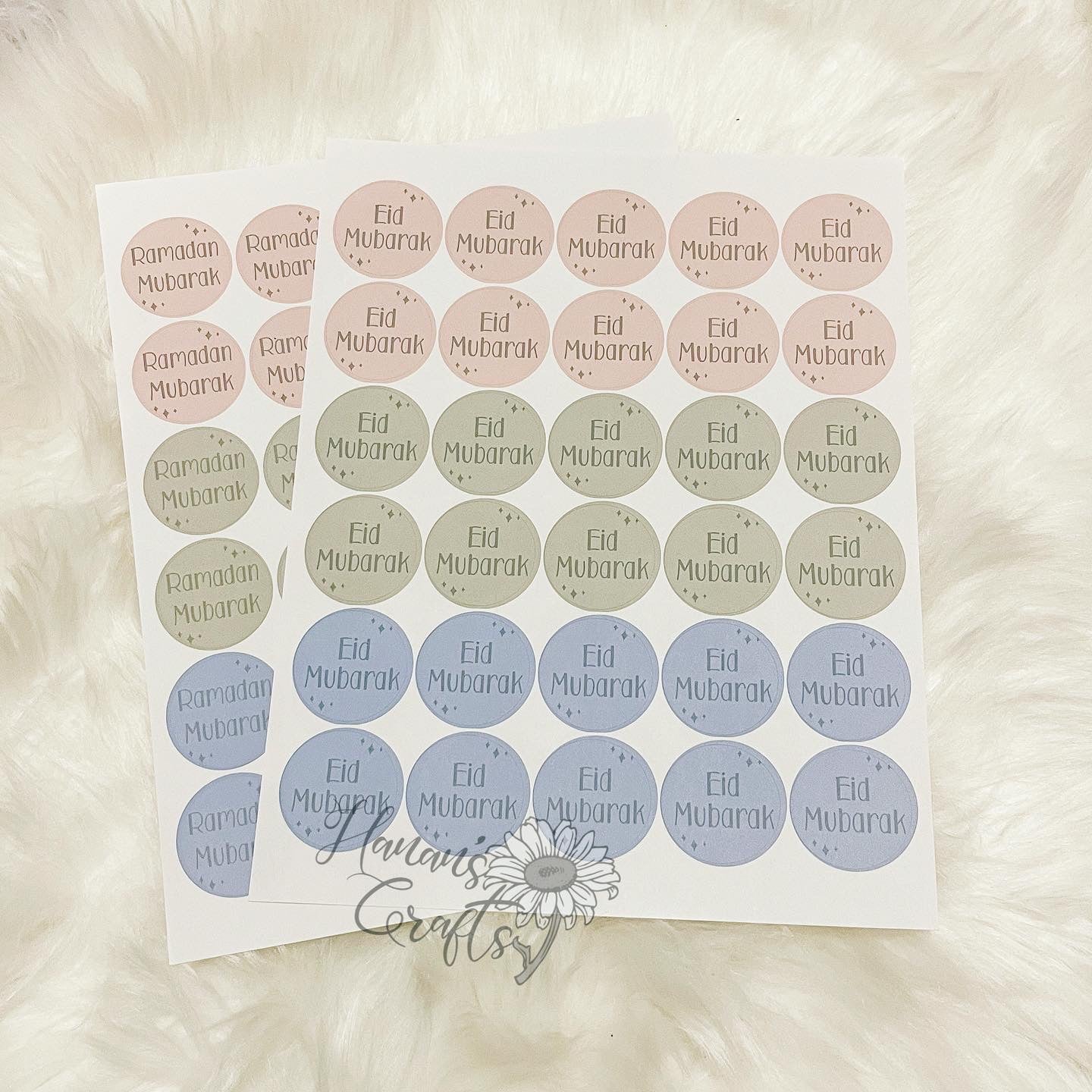 Ramadan + Eid Mubarak Sticker Sheets