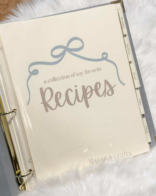 A collection of my favorite recipes DIY recipe book (Digital Printable PDF)
