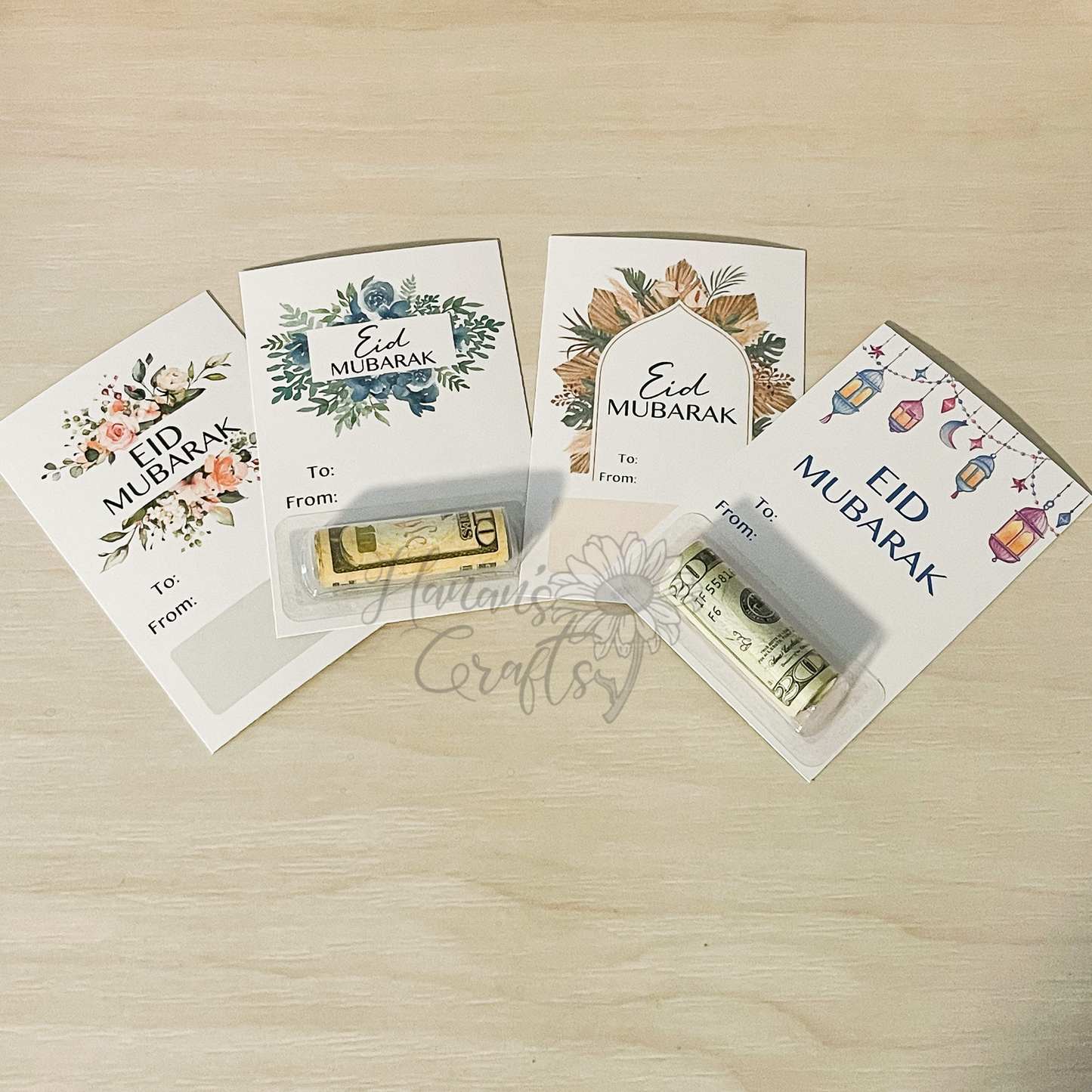 Summer - Eid Mubarak Money Cards