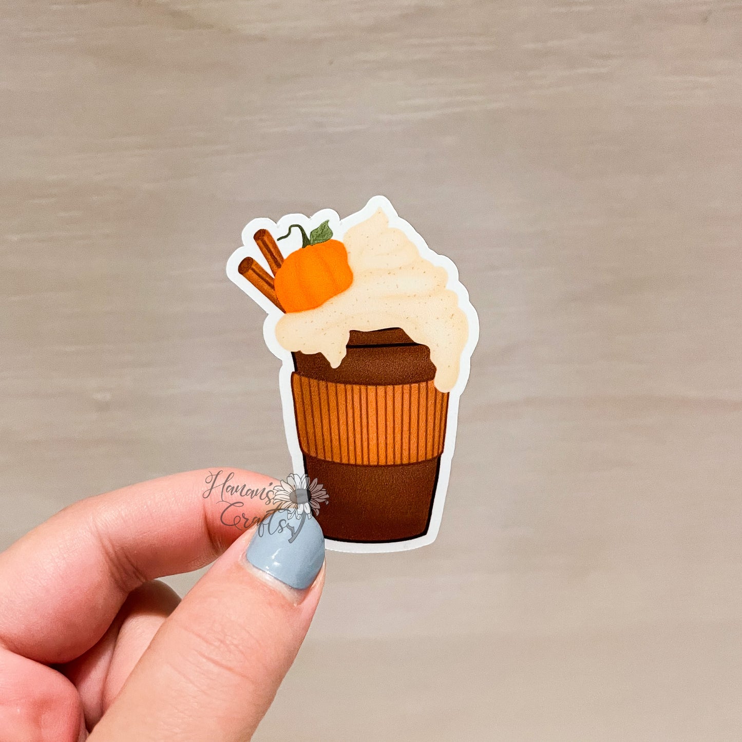 Pumpkin Spice Latte Coffee Sticker