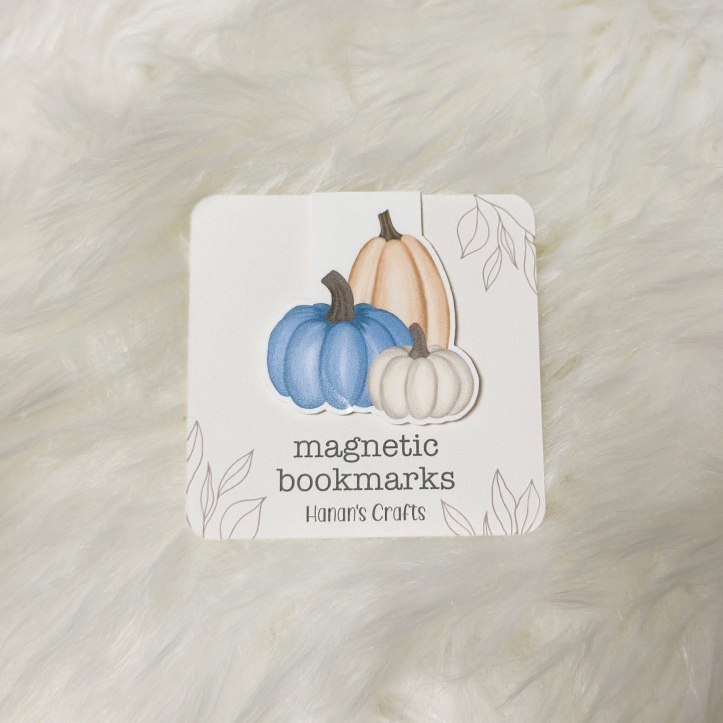 Pumpkins Magnetic Bookmark