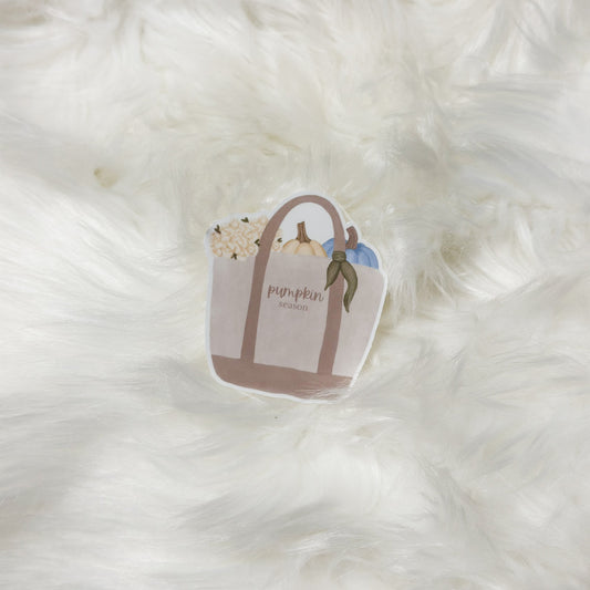 Pumpkin Season Tote Sticker