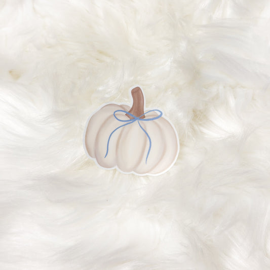 Pumpkin Bow Sticker