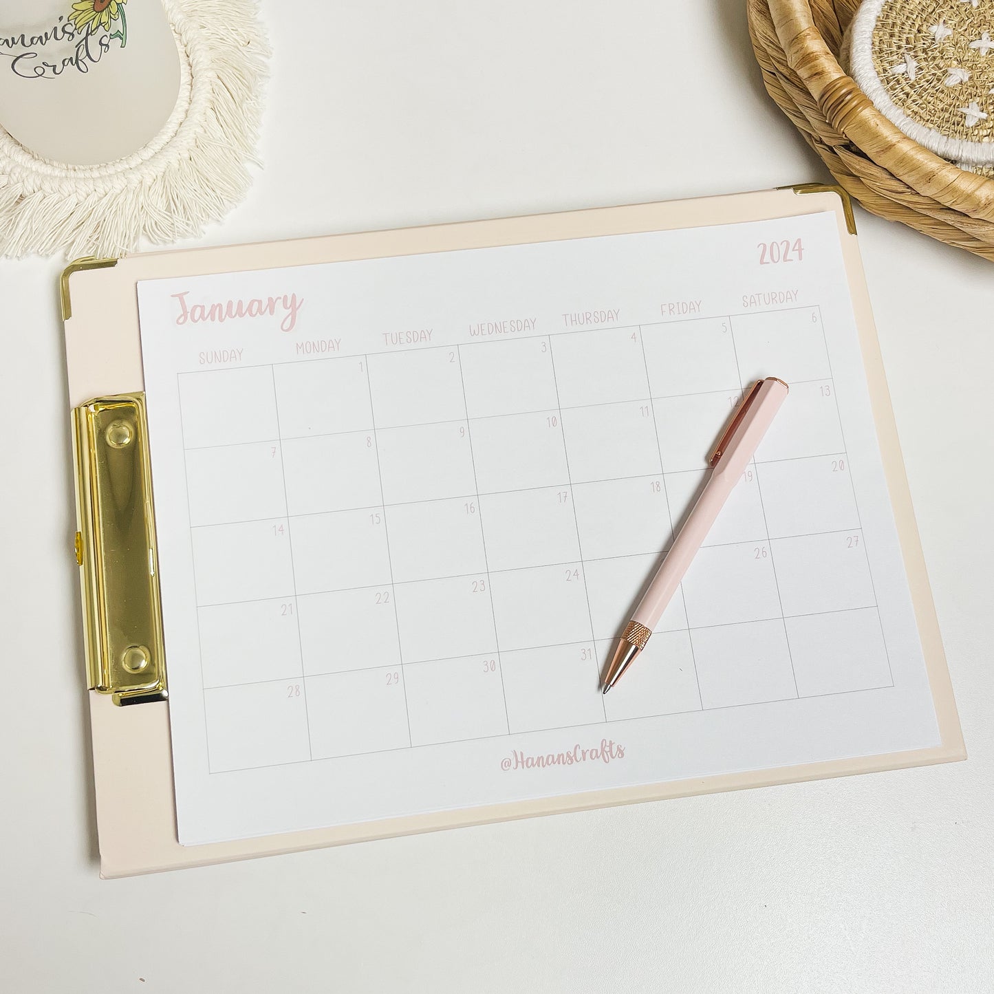 2025 - Monthly Digital Calendar