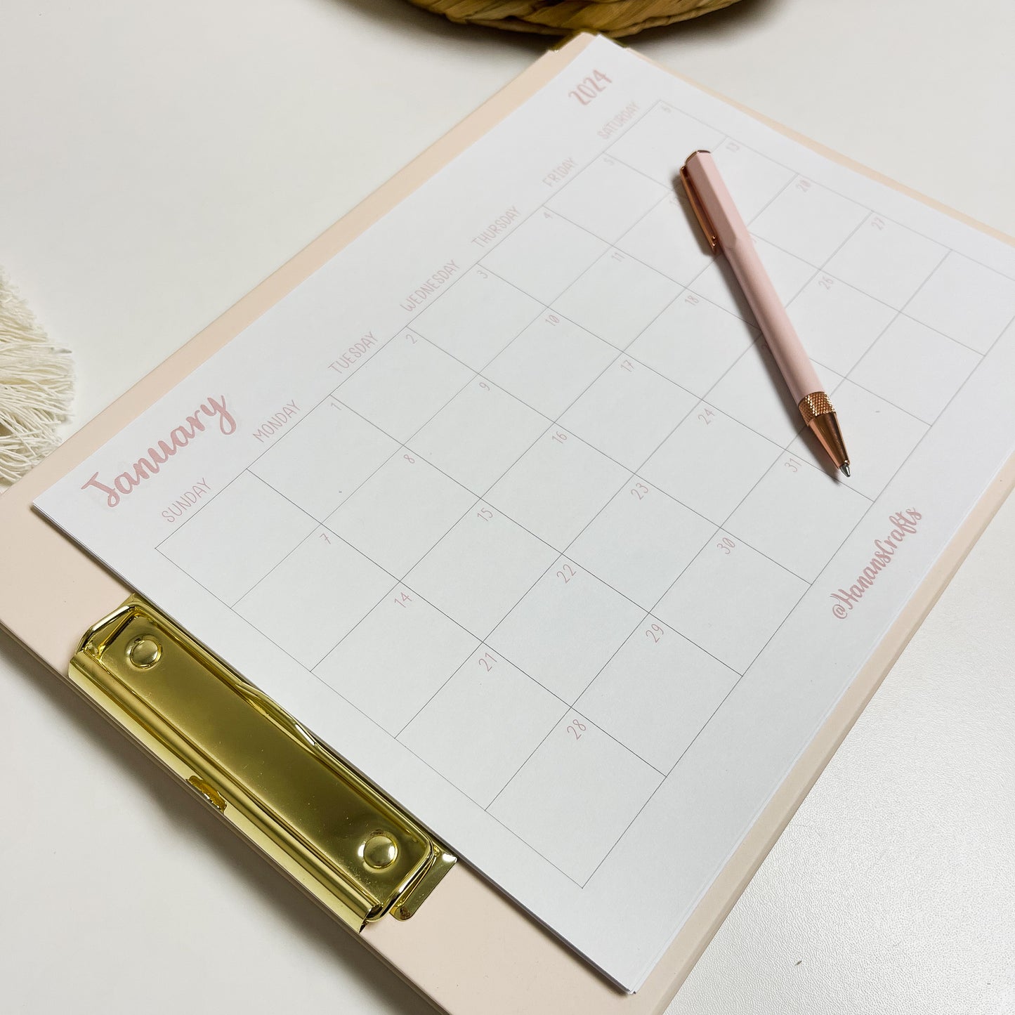 2025 - Monthly Digital Calendar