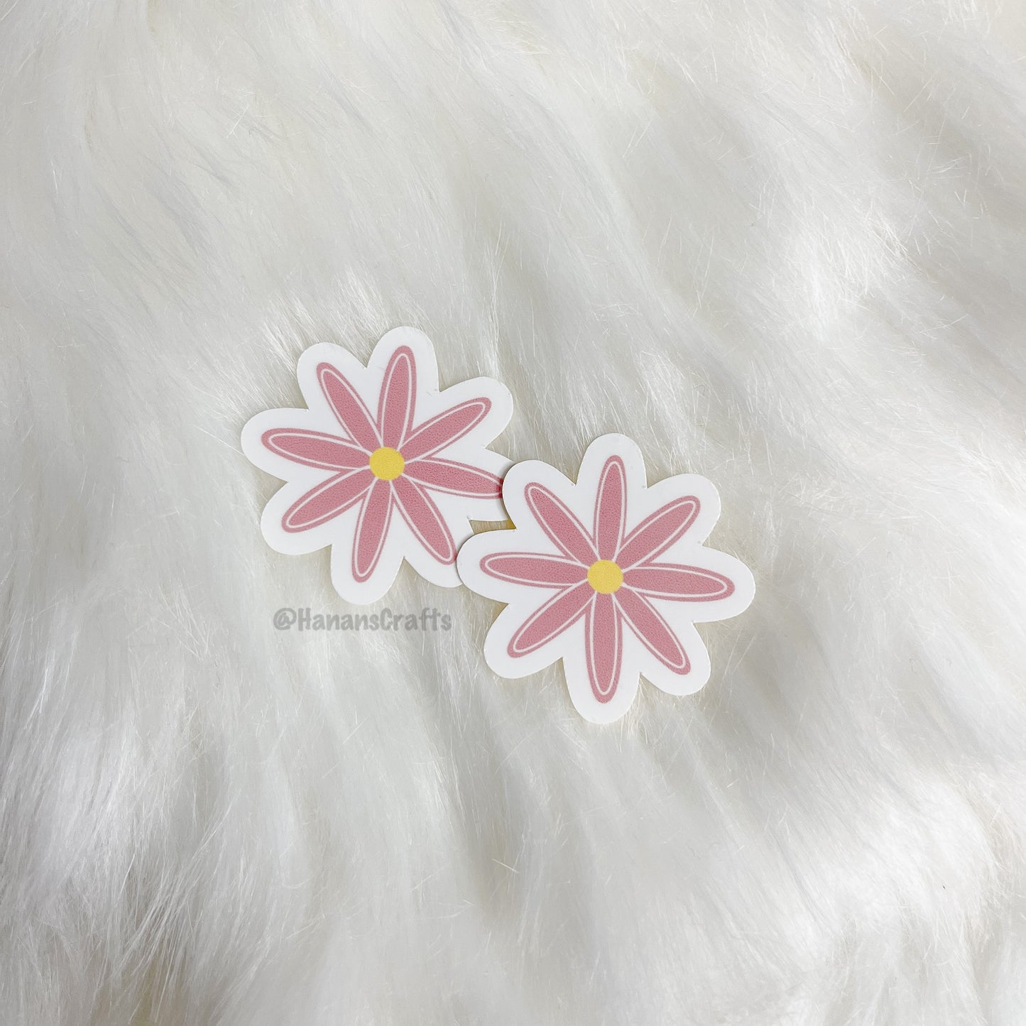 Pink Daisy Sticker