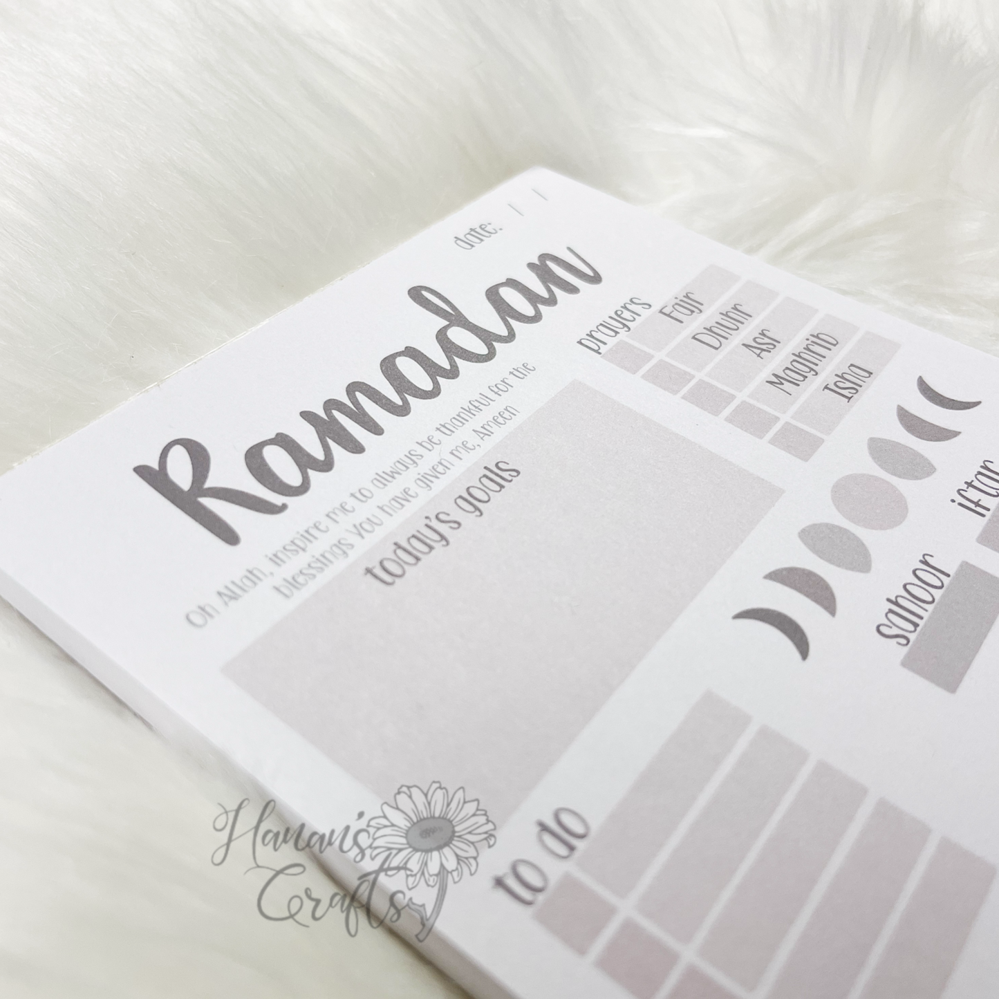 Ramadan Daily Notepad