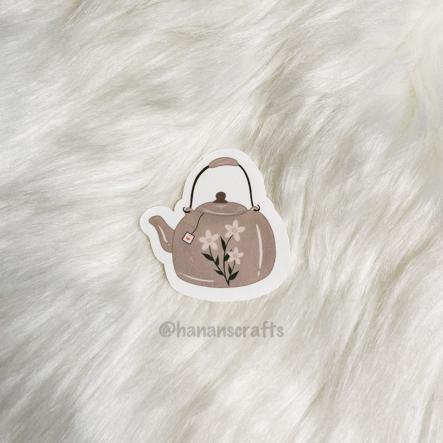 Floral Teapot Sticker